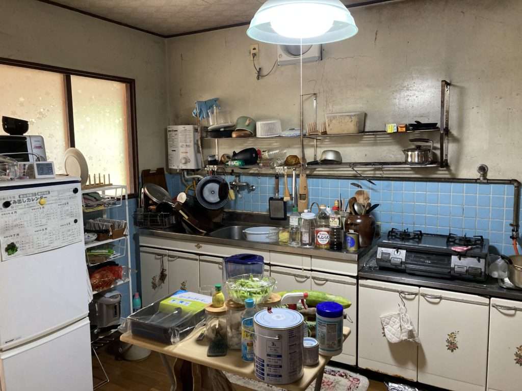Before renovating our akiya kitchen in Japan