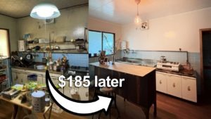 Japan akiya house budget kitchen renovation before and after